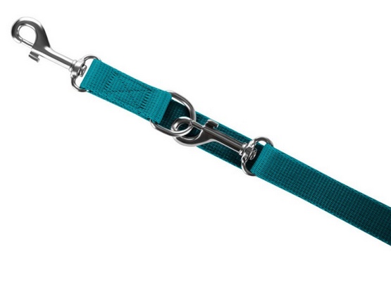 CHABA Smycz taśma regulowana S 10mm/260cm morska - obrazek 2