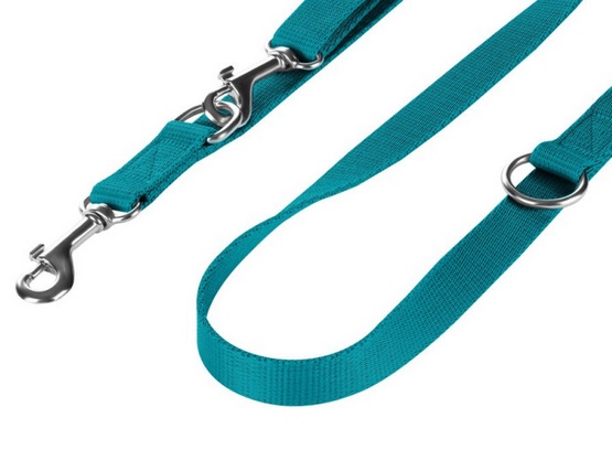 CHABA Smycz taśma regulowana S 10mm/260cm morska - obrazek 3