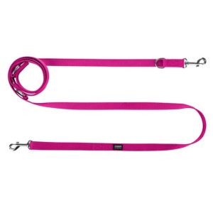 CHABA Smycz taśma regulowana L 20mm/260cm fuksja