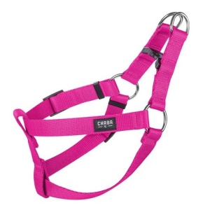 CHABA Szelki taśma regulowane nr 4 - obwód 70cm fuksja