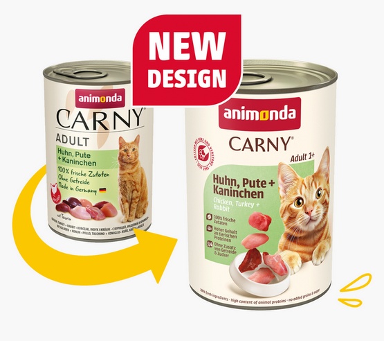 Animonda Carny Adult Kurczak, Indyk + Królik puszka 400g - obrazek 2