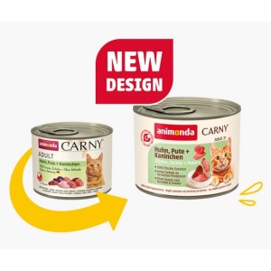 Animonda Carny Adult Kurczak, Indyk + Królik puszka 200g