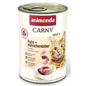 Animonda Carny Adult Indyk + Wątróbka kurczaka puszka 400g