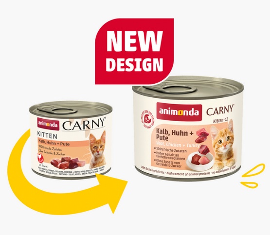 Animonda Carny Kitten Cielęcina + Kurczak + Indyk puszka 200g - obrazek 2