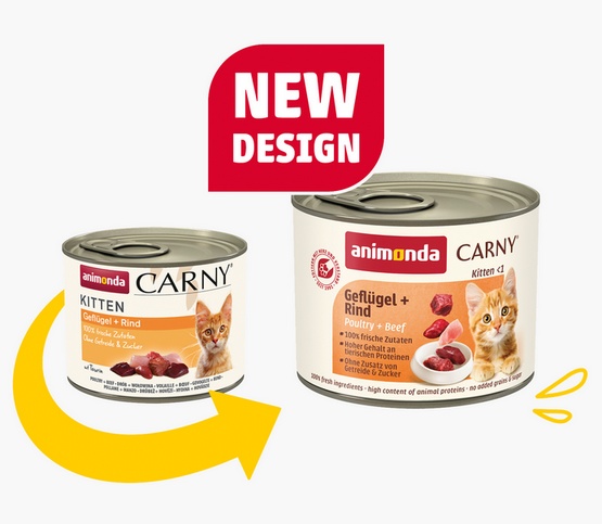 Animonda Carny Kitten Wołowina + Drób puszka 200g - obrazek 2