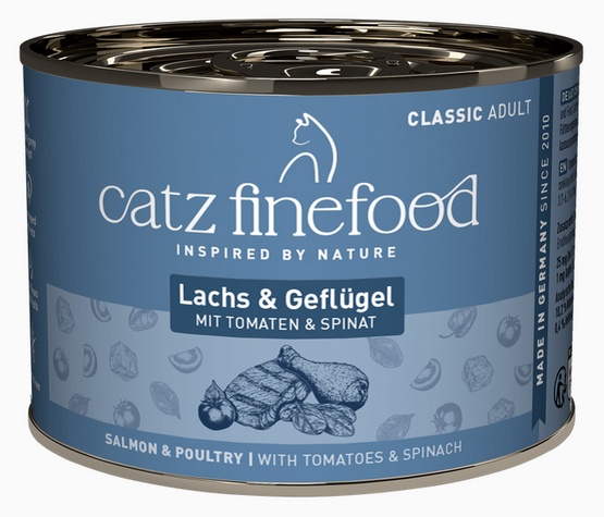 Catz Finefood Classic N.05 Łosoś i drób puszka 200g - obrazek 3
