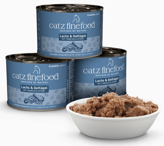 Catz Finefood Classic N.05 Łosoś i drób puszka 200g - obrazek 4