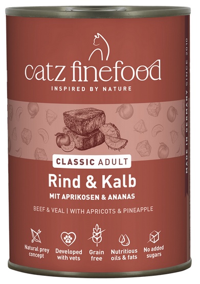 Catz Finefood Classic N.07 Wołowina i cielęcina puszka 400g - obrazek 4