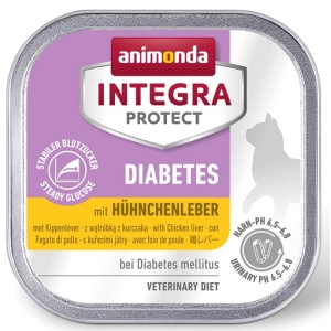 Animonda Integra Protect Diabetes dla kota - z wątróbką kurczaka tacka 100g