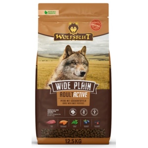 Wolfsblut Dog Wide Plain Active - konina i bataty 12,5kg