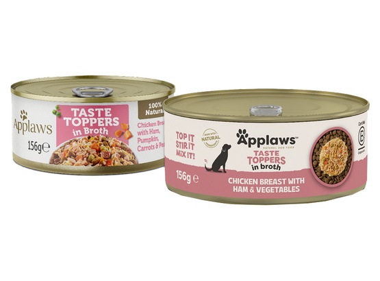 Applaws Dog Taste Toppers puszka z kurczakiem, szynką i warzywami 156g - obrazek 6