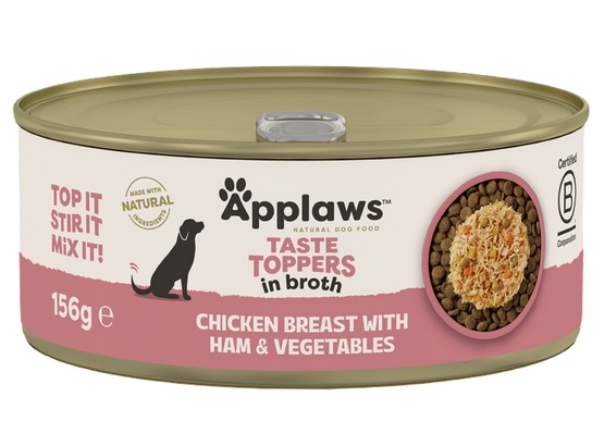 Applaws Dog Taste Toppers puszka z kurczakiem, szynką i warzywami 156g - obrazek 7