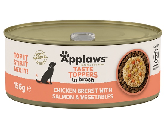 Applaws Dog Taste Toppers puszka z kurczakiem, łososiem i warzywami 156g - obrazek 7
