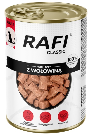 Rafi Pies Classic Wołowina w sosie 1240g - obrazek 2