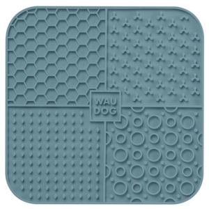 Collar WauDog Silicone Mata do lizania 19x19x1cm szara
