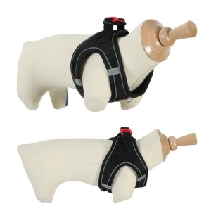 Zolux Szelki oddychające z siatki L czarne