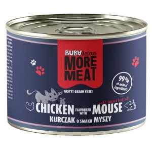 BUBAlicious Kot More Meat Duo kurczak i mysz puszka 185g