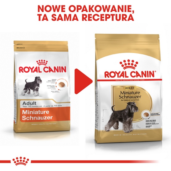 Royal Canin Miniature Schnauzer Adult karma sucha dla psów dorosłych rasy schnauzer miniaturowy 3kg - obrazek 3