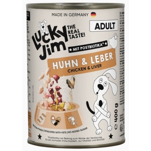 Lucky Jim Classic Adult Kurczak i wątróbka puszka 400g
