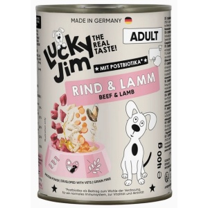 Lucky Jim Classic Adult Wołowina i jagnięcina puszka 400g