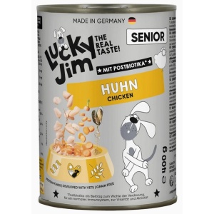 Lucky Jim Classic Senior Kurczak puszka 400g