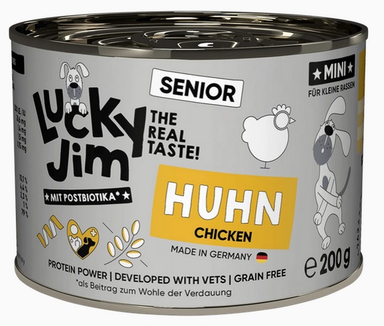 Lucky Jim Classic Mini Senior Kurczak puszka 200g