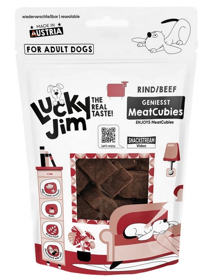 Lucky Jim MeatCubies Wołowina 70g - obrazek 2