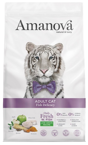 Amanova Cat Adult Fish Delicacy White Fish - biała ryba 6kg