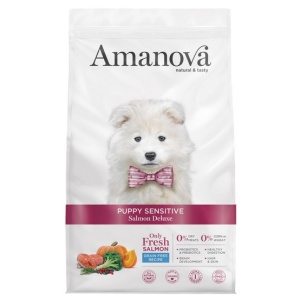 Amanova Dog Puppy Sensitive Salmon Deluxe - łosoś 7kg