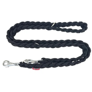 Champion Smycz Linka pleciona regulowana czarna [LSPR]