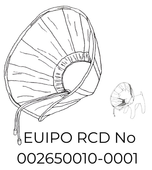 Grande Finale Kołnierz pozabiegowy z tkaniny rozmiar 4 niebieski [WET/KT/4(XL) - obrazek 2