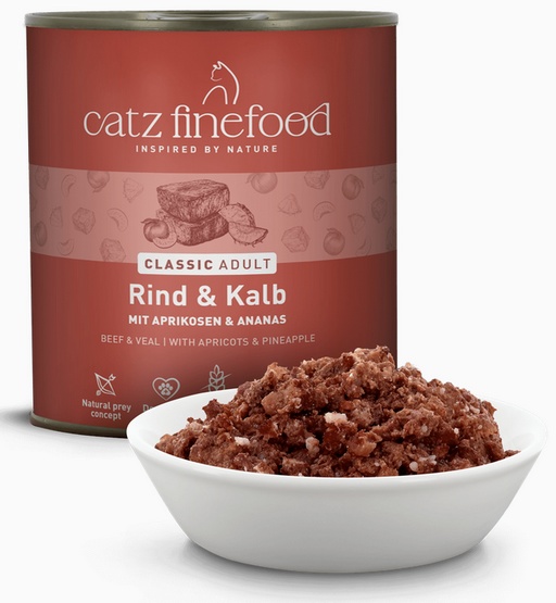 Catz Finefood Classic N.07 Wołowina i cielęcina puszka 800g - obrazek 5