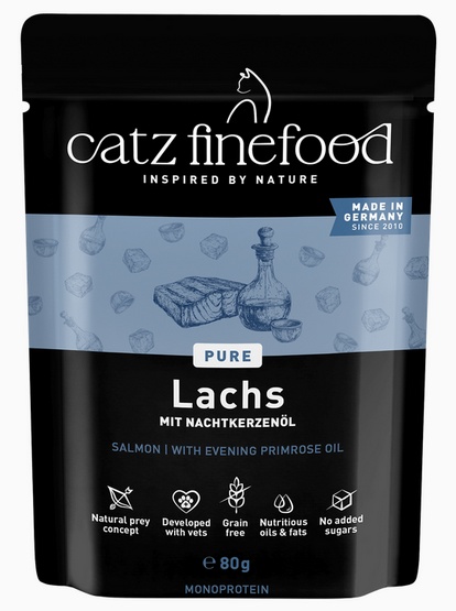 Catz Finefood Purrrr N.105 Łosoś saszetka 80g - obrazek 4