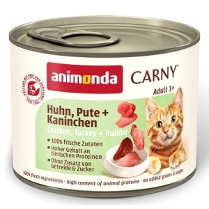 Animonda Carny Adult Kurczak, Indyk + Królik puszka 200g