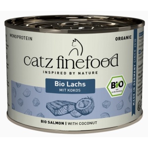 Catz Finefood Organic Bio Łosoś (N.513) puszka 200g