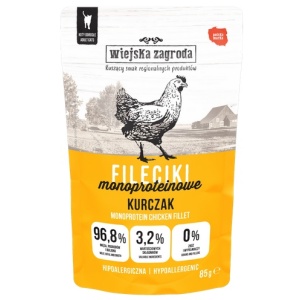 Wiejska Zagroda Kot Fileciki monoproteinowe kurczak saszetka 85g