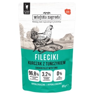 Wiejska Zagroda Kot Fileciki kurczak z tuńczykiem saszetka 85g
