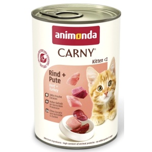 Animonda Carny Kitten Wołowina + Indyk puszka 400g