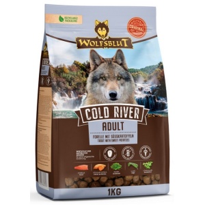 Wolfsblut Dog Cold River Adult - pstrąg i bataty 1kg