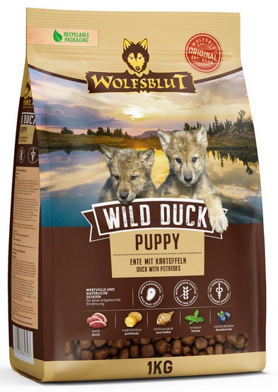Wolfsblut Dog Wild Duck Puppy - kaczka i ziemniaki 1kg