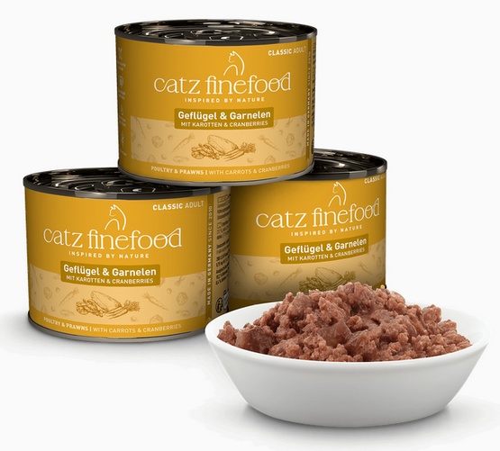 Catz Finefood Classic N.17 Drób i Krewetki puszka 200g - obrazek 5