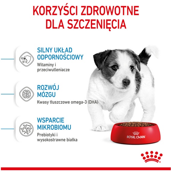 Royal Canin Mini Puppy karma sucha dla szczeniąt, od 2 do 10 miesiąca życia, ras małych 800g - obrazek 4
