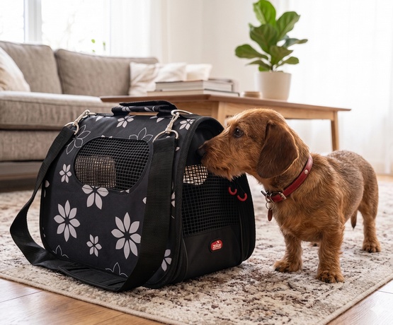 Zolux Nomad Torba transportowa S flower dla psa i kota - obrazek 5