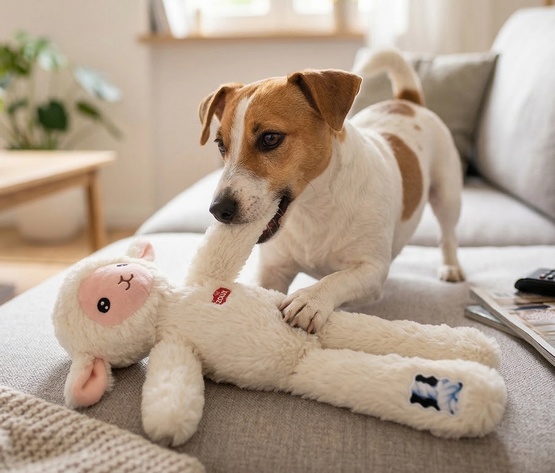 Zolux Zabawka pluszowa Furry Farm Owca Lenny 33cm - obrazek 3