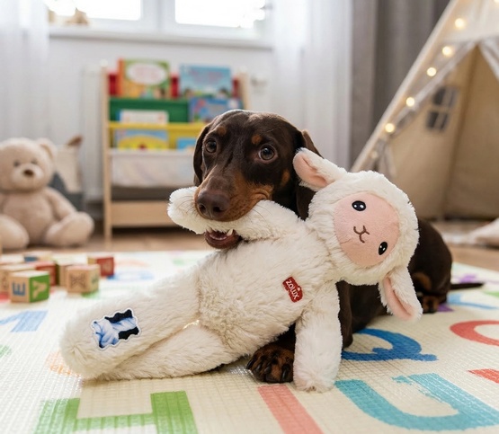 Zolux Zabawka pluszowa Furry Farm Owca Lenny 33cm - obrazek 4