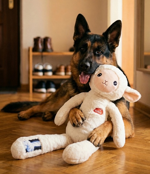 Zolux Zabawka pluszowa Furry Farm Owca Lenny 60cm - obrazek 2