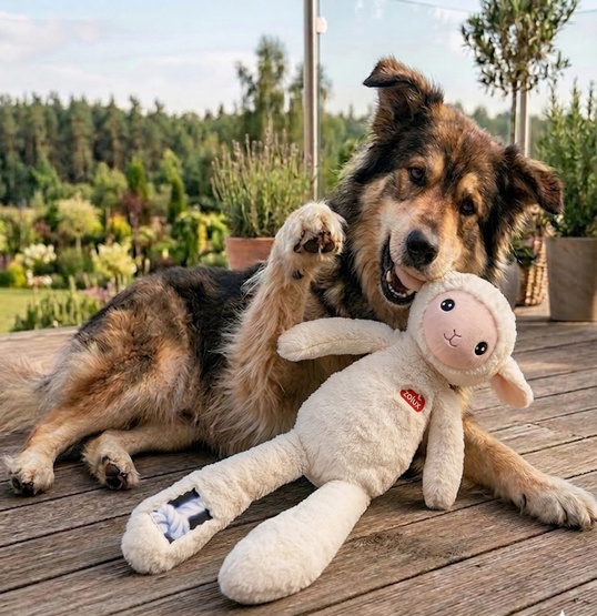 Zolux Zabawka pluszowa Furry Farm Owca Lenny 60cm - obrazek 3