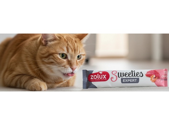 Zolux Sweeties Kremowy przysmak dla kota - tuńczyk i krewetka 14g - obrazek 3