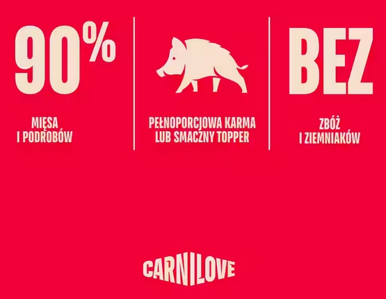 Carnilove Cat Wild Boar - dzik w sosie saszetka 85g - obrazek 2