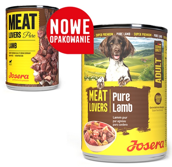Josera Pies Meat Lovers Pure Jagnięcina puszka 400g - obrazek 2
